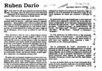 Rubén Darío  [artículo] Eduardo Urrutia Gómez.