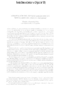Apropiación del espacio americano en "Epitalamio del Prieto Trinidad"