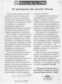 El Banquete del doctor Rivas