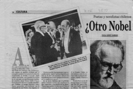 Otro Nobel para Chile?  [artículo] Paola Godoy Samhan.