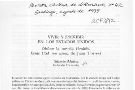 Vivir y escribir en los Estados Unidos