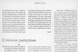 Crónicas pampinas  [artículo] Carlos Hallet C.