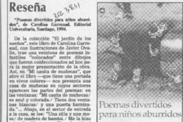 "Poemas divertidos para niños aburridos" E. R. M.