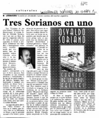 Tres Sorianos en uno  [artículo] J. G. H.