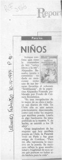 Para los niños  [artículo].