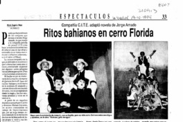 Ritos bahianos en cerro Florida  [artículo] María Eugenia Meza.