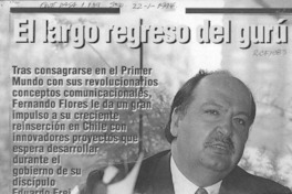 El largo regreso del gurú  [artículo] Paola Casanova.