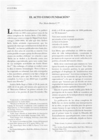 El acto como fundación