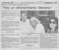 "Hay un afloramiento literario"