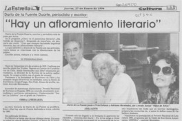 "Hay un afloramiento literario"