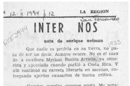 Inter - Nos  [artículo] Enrique Neiman.