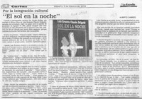 "El sol en la noche"  [artículo] Alberto Carrizo.