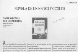 Novela de un negro tricolor  [artículo] Darío Oses.