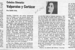 Valparaíso y Cortázar  [artículo] Sara Vial.