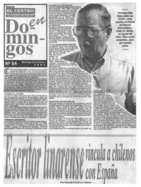 Escritor linarense vincula a chilenos con España