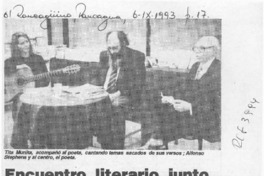 Encuentro literario junto al poeta Jaime Hales Dib  [artículo].
