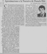 Aproximaciones a la narrativa de Diamela Eltit  [artículo] Wellington Rojas Valdebenito.