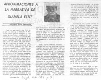Aproximaciones a la narrativa de Diamela Eltit