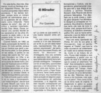El mirador  [artículo] Quevedo.