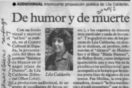 De Humor y de muerte  [artículo].