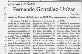 Fernando González-Urízar  [artículo] C. R. I.