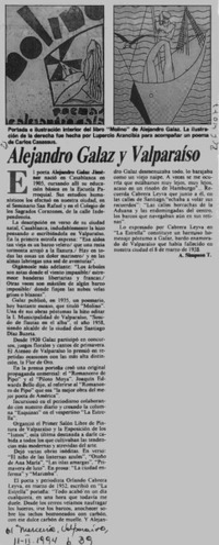 Alejandro Galaz y Valparaíso  [artículo] A. Simpson T.