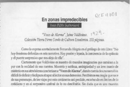 En zonas impredecibles  [artículo] Juan Pablo Sutherland.