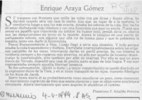 Enrique Araya Gómez  [artículo] Francisco J. Alcalde Pereira.