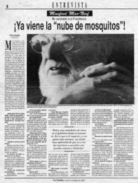 Ya viene la "nube de mosquitos"!  [artículo] Mónica González.