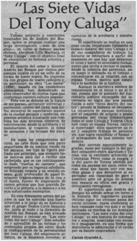 "Las siete vidas del tony Caluga"