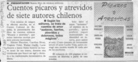 Cuentos pícaros y atrevidos de siete autores chilenos  [artículo].