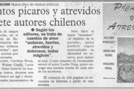 Cuentos pícaros y atrevidos de siete autores chilenos  [artículo].