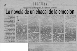 La Novela de un chacal de la emoción  [artículo].
