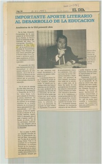 Importante aporte literario aL desarrollo de la educación