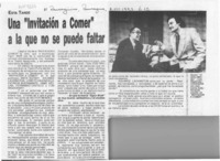 Una "Invitación a comer" a la que no se puede faltar  [artículo].
