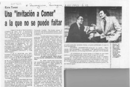Una "Invitación a comer" a la que no se puede faltar  [artículo].
