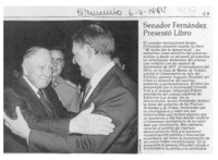 Senador Fernández presentó libro