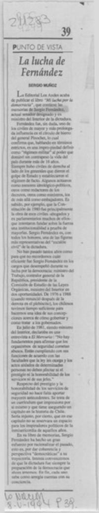 La lucha de Fernández