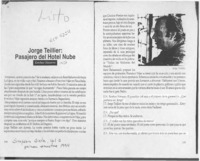 Jorge Teillier, pasajero del Hotel Nube  [artículo] Esteban Navarro.