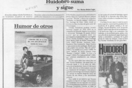 Huidobro suma y sigue