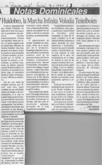 Huidobro, la marcha infinita Volodia Teitelboim