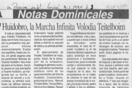 Huidobro, la marcha infinita Volodia Teitelboim