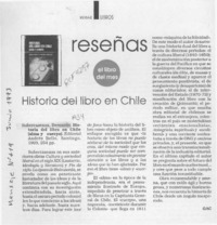 Historia del libro en Chile  [artículo] GAC.