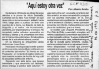 "Aquí estoy otra vez"  [artículo] Alberto Arraño.
