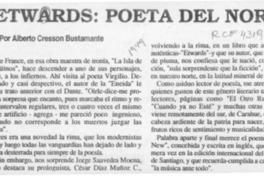 Etwards, poeta del norte  [artículo] Alberto Cresson Bustamante.