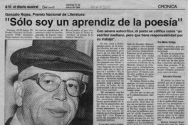 "Sólo soy un aprendiz de la poesía" (entrevista)
