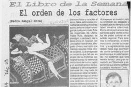 El orden los factores