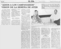 "Adiós a los campanarios", visión de La Serena de ayer  [artículo] K. L. G.