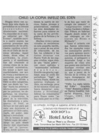 Chile, la copia infeliz del Edén  [artículo].