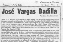José Vargas Badilla  [artículo] José Arraño Acevedo.